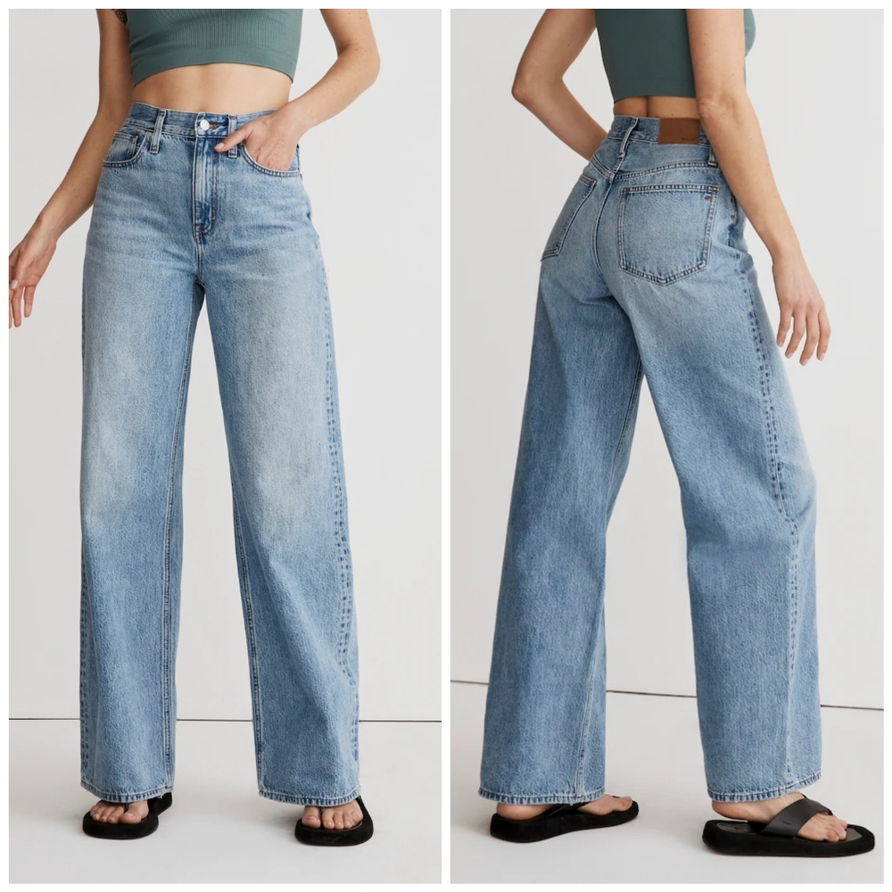 Madewell Light Blue Flare & Wide Leg Jeans